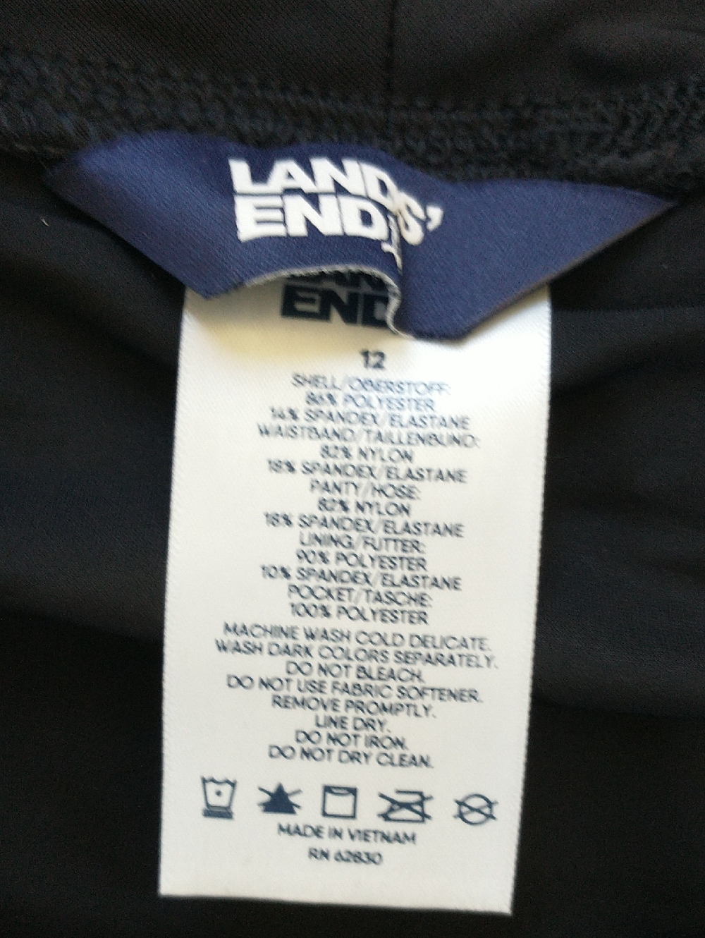 Lands' End Quick Dry Board Swim Shorts 5" Inseam Size 12 - Picture 3 of 8